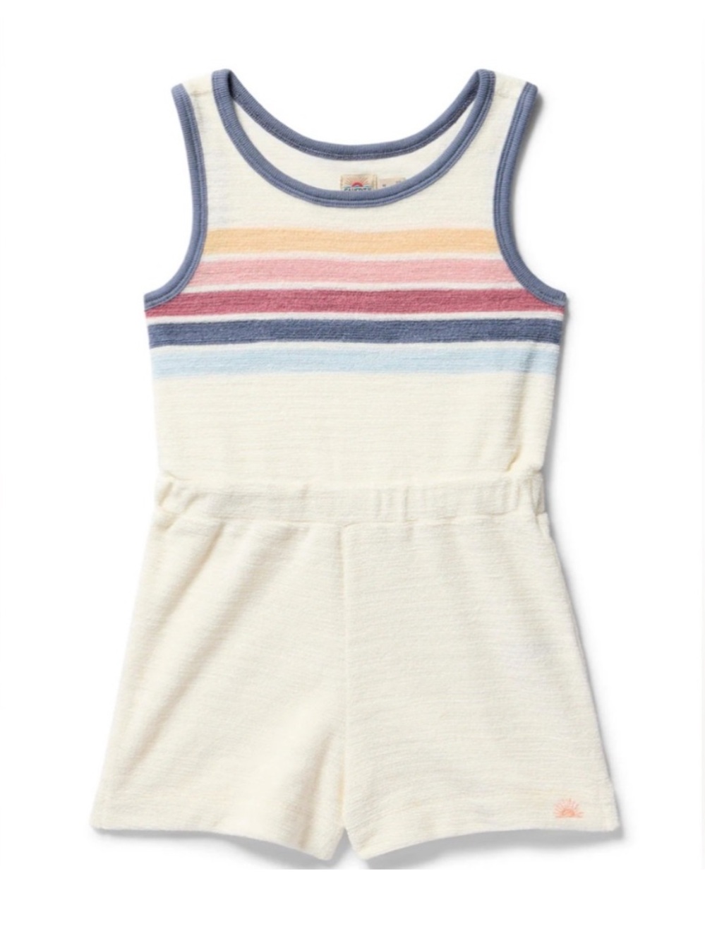 Faherty Kids Cabana Towel Terry Romper 4T